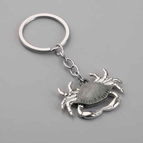 Image of MAOFAED Crab Keychain Crab Motivational Quote The Crab Symbolizes Perseverance And Self Assurance