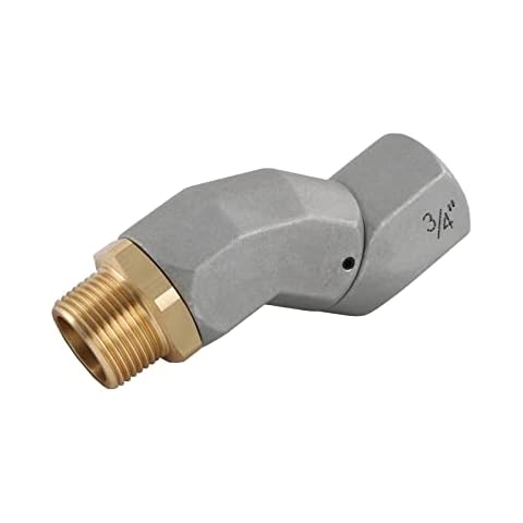 DICMIC 3/4” NPT Fuel Hose Swivel 360 Rotating Connector Fuel Plane Swivel for Fuel Nozzle Multi Plane Cover