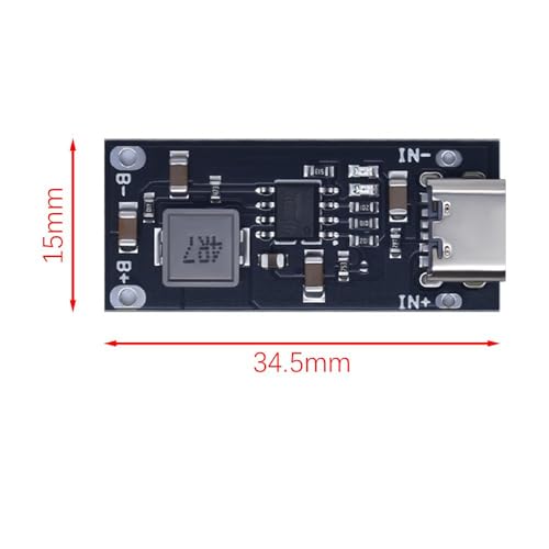 Image of Hexonix Type-C USB Input High Current 3A Polymer Ternary Lithium Battery Quick Fast Charging Board IP2312 CC /CV Mode 5V to 4.2V