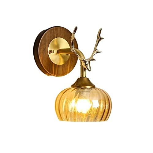 Apliques de pared para interiores Lámpara de pared de madera for dormitorio, mesita de noche, TV, fondo, lámpara de pared, pasillo, escalera, lámpara de pared decorativa para salón, pasillo, dormitori