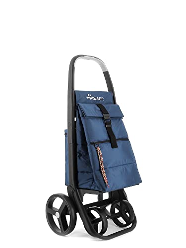Carro Rolser MClec Thermo Polar M8 Plus Gris 4 Ruedas Grandes - Marino
