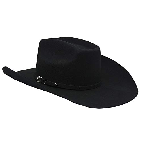 Ariat A7520201-7.125 Men'S 2X Wool Black Felt Hat A7520201 7 1/8 thumb #2