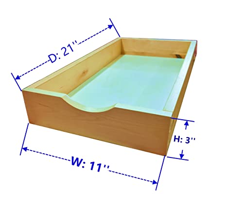 D.I.Y 11'' Pull Out Drawers for Kitchen Cabinet Wood Drawer Rolling Tray for Small Storage Cabinet Pull-out Cabinet Organizer Slide Out Cabinet Organization for Kitchen Pantry Organization Storage