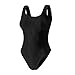 Women's Bodysuit Sleeveless Square Neck One Piece Bodysuits Tops Tummy Control Fashion Shapewear(1B-Black, XXL)