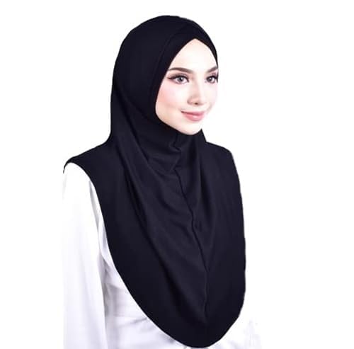 MuLanLegend Handmade | Mu Lan Song Hijab | Instant Hijab Pleated Scarf Shawl | Slip on Scarf Sarong (Large Size)2