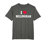 I Love Bellingham Red Heart T-Shirt