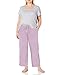 Karen Neuburger Women's Plus Size Cool Short Sleeve Pullover Long Pant Set