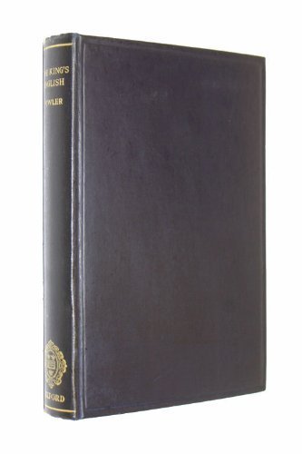 The King's English by Henry W. Fowler (1930-12-31) B01MT4PR0F Book Cover