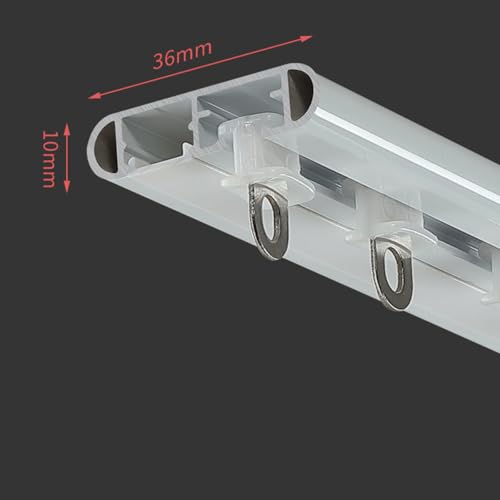Rails de rideaux robustes en alu double rangée pour plafond chic - 5