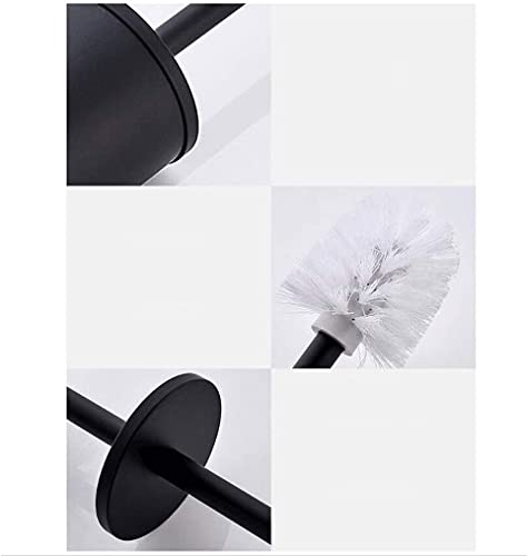 Zestaw szczotek toaletowych ze stali nierdzewnej z uchwytem Nowoczesna zamknięta konstrukcja do czyszczenia łazienki i WC Sk Nero Colortial Hygiene Solut