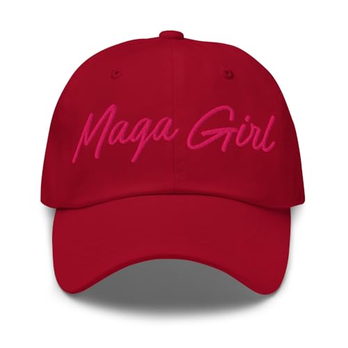 Pink MA-GA Girl Hat Embroidered Pink MAGA-Girl Classic Baseball Cap