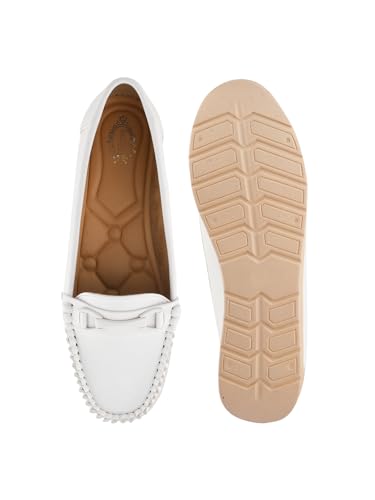 Image of Shoetopia Women's White Sandals - Stylish Slingback Slip-On Bally || Bow Design, Comfortable Casual & Party Footwear