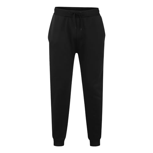 LCMTWX Black Cargo Pants Men Elastic Drawstring Cotton Pants Waist Waist Mid Casual Solid Men's Casual Black Sweatpants Men3