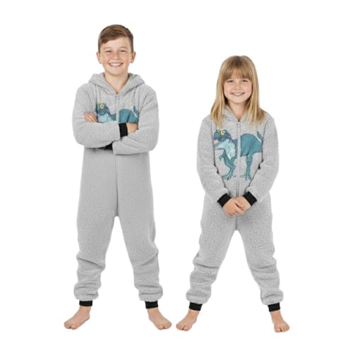 Combinaison pyjama dinosaure idée cadeau anniversaire enfant coton polaire