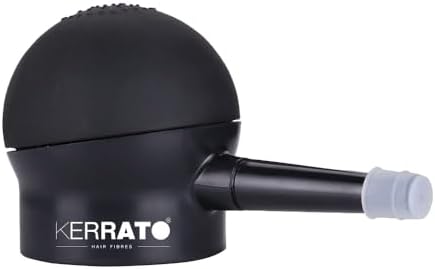 KERRATO HAIR FIBRES Pump Applicator For Thinning Hair And Baldness | 40gm | Precision Spray Nozzle | Even & Mess-Free Application | Reusable Hair Fiber Dispenser Pump for Natural Hairline Coverage