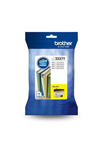 Brother LC3337Y cartouche d'encre jaune d'origine de 1500 pages pour MFC-J5945DW