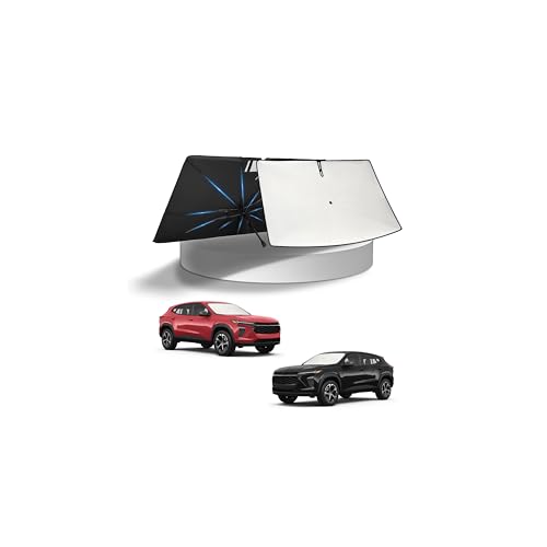 Image of KUST Sun Shade Umbrella for 【Chevrolet Trax 2013-2026】 | Custom Fit Windshield Sunshade | Foldable Sunshade with Bendable Handle | Blocks Heat & UV Scratch Resistant Keep Car Cool Sunshield