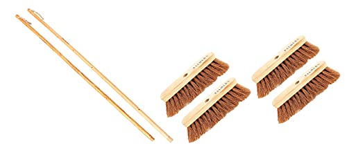 Palmera Coir Indoor Natural Lightweight Broom|1year Warranty|Upright Sweeping(4.25 ft)|Removes Cobwebs|CoirPro Bristle |Plastic Free|Wither Free Unlike Jhaadu|Brown 10 inch(2pc + 2Addl Brush) (B097MQMNNB) Amazon Price History, Amazon Price Tracker