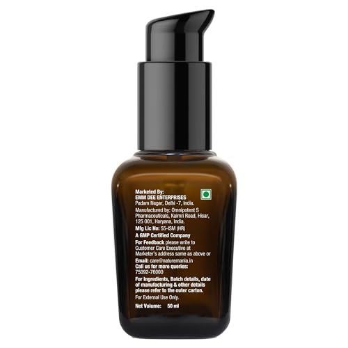 NATURE MANIA Lift-Up Oil for Men | Ayurvedic Body Massage Oil with Ashwagandha & Musli | 50ml