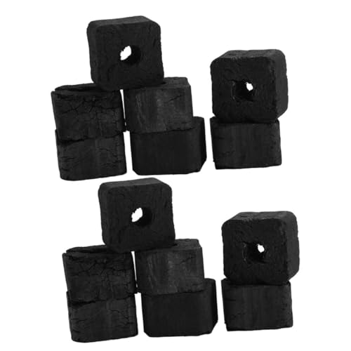 TOYANDONA Hibachi Portatile in Bambù Da Lavica Ceppi Per Braciere Da Esterno Utilizzo e Bricchette Per Barbecue Al e Grigliate in