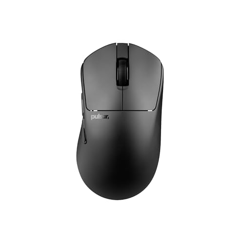 Image of Pulsar Gaming Gears X3 Crazylight Wireless Gaming Mouse, Ultra Lightweight 1.51 oz (43g), Hybrid Ergonomic, Optical Switch, 32000 DPI, 750 IPS, XS-1 Sensor, 8k Compatible (Jet Black)