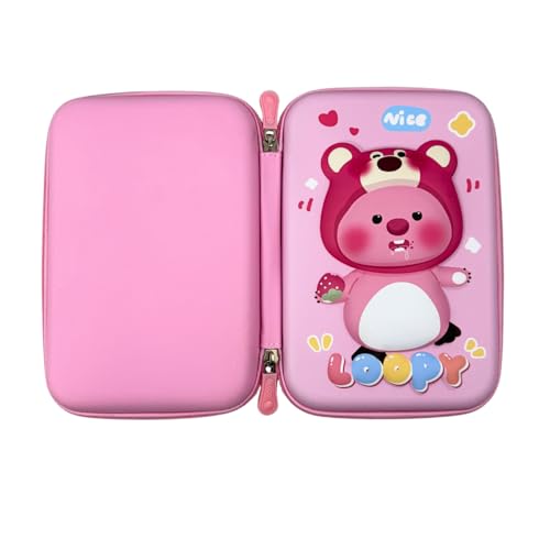 Estojo Organizador Escola Capybara Compartimentos Múltiplos para Material Escolar Design Kawaii Menino e Menina Lapis Caneta Case Bolsa Apontador com Ziper Fofo Infantil Capivara (Modelo 8)