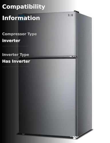 BLACK+DECKER 24 Cu. Ft. Top Mount Refrigerator with Freezer, 2 Door Refrigerator with Top Freezer and Adjustable Temperature Control, Full Size Kitchen, ENERGY STAR, BR2400JS, Stainless Look on Fridge.com