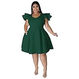 Photo Gallery fralhqfl vestito donna elegante abiti più taglia per donne elegante festa soluffle soluffles big orlo abito da sera midi abito da sera-verde-3xl Photo Gallery fralhqfl vestito donna elegante abiti più taglia per donne elegante festa soluffle soluffles big orlo abito da sera midi abito da sera-verde-3xl