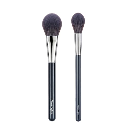 Vela.Yue 2 pièces Pinceaux Maquillage Pinceau pour blush illuminateurs en poudre