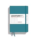 LEUCHTTURM1917 - Notebook Hardcover Medium A5-251 Numbered Pages for Writing and Journaling (Ocean, Dotted)