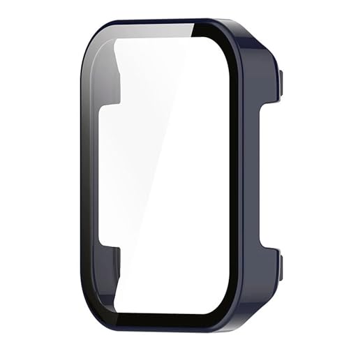 Image of Removable Screen Protector Watch Case Cover Compatible with Amazfit | Realme | Redmi Anti Scratch 360 Full Bumper Cover Shockproof Cases for Men and Women (Realme Watch 3 (Blue))