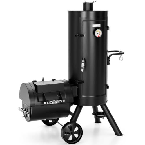 Sophia & William Vertical Offset Charcoal Smoker 961 SQ.IN. ...