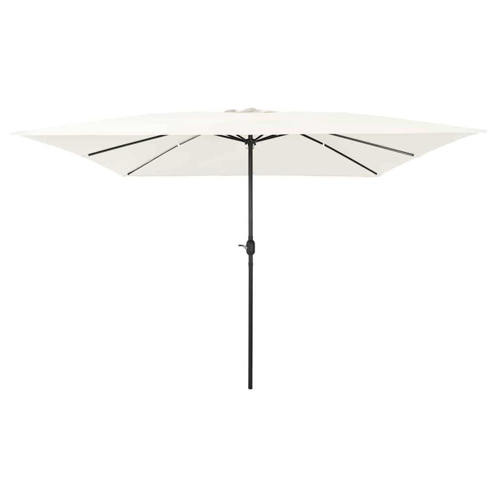 Parasol de jardin pliable acier grand format 295x295 cm terrasse
