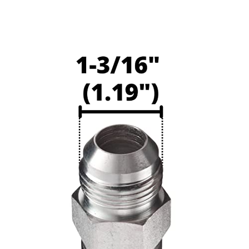 Image of (10-Pack) MJ-12-14 | 3 /4 inch Hose x 7 /8 inch JIC 37 Male Hydraulic Hose End Crimp Fitting