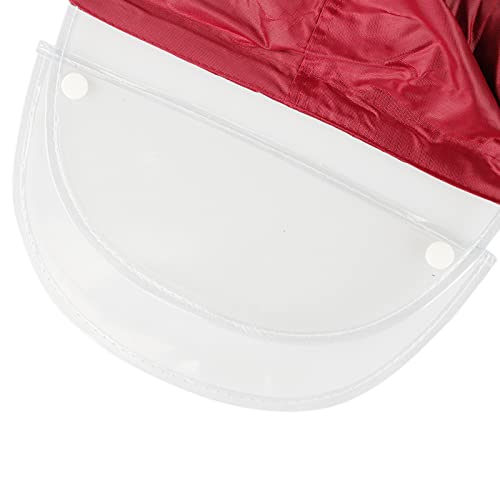 Motorcycle Raincoat For Two, Waterproof Hoodie Rain Cape Universal Bike E-Bike Coat Mobility Scooter Outdoor Poncho With Detachable Hat Brim Reflective Strip Double Ride, Clear, Large-4X-Large #TOP5