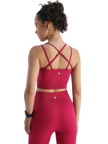 Image of CAVA Super Stretch Brami for Women | Cross-Strap, Buttery Soft, 4-Way Stretch, Breathable, Light Support | Activewear Bra Top