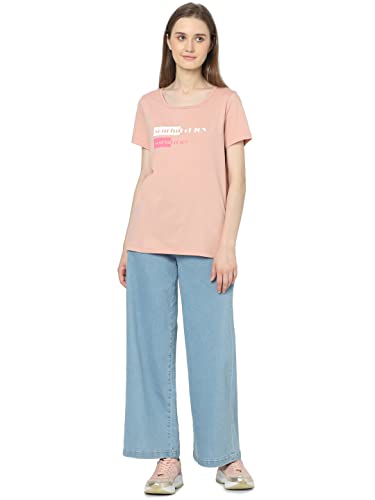 Image of VERO MODA Women's Cotton Regular Fit T-Shirt