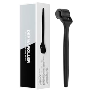 Derma Roller for Beard, Hair and Face, Beard Roller for Men Microneedle Roller for Scalp Body, 0.3mm Micro Needle Roller Skincare Tools for Women