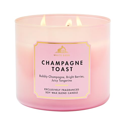 Bath & Body Works Champagne Toast 3-Wick Candle - Scented Candle for At-Home Use - Long-Lasting,...