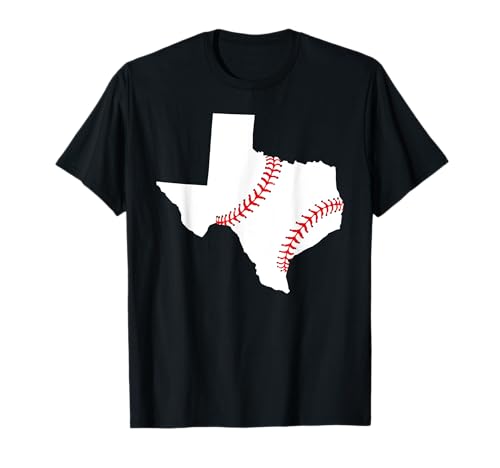 Texas Baseball State funny Texas Baseball Maglietta