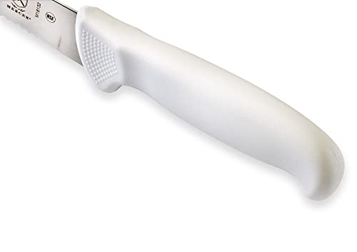 Mercer Culinary Ultimate White 10" Curved Wavy Edge Bread Knife, White - Image 5