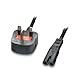 Price comparison product image ShaniTech Fig.8 C7 Mains Power AC Cable 3.0 Metre 3M Copper Cable