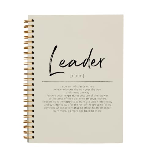 OXW Beige Notebooks for Work, Leadership Gifts Office Work Notebook Journal