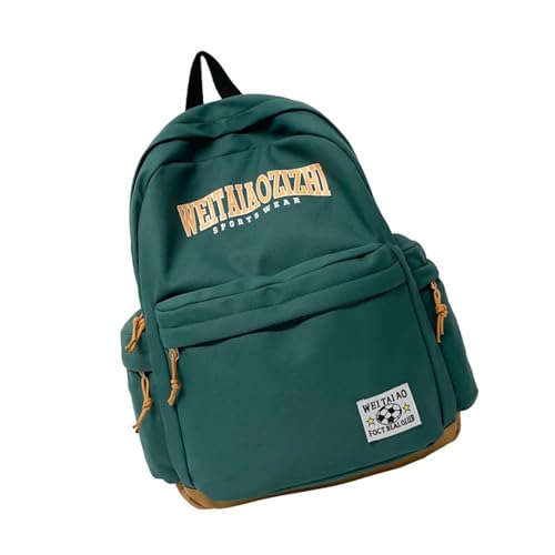 Sac à dos japonais nylon vert étanche à multiples poches grande capacité