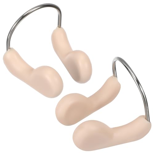 SEWACC 2pcs Nose Clip for Swimming, TPR Nose Protector Clips for Adults, Anti-Choking for Pool Training and Freediving