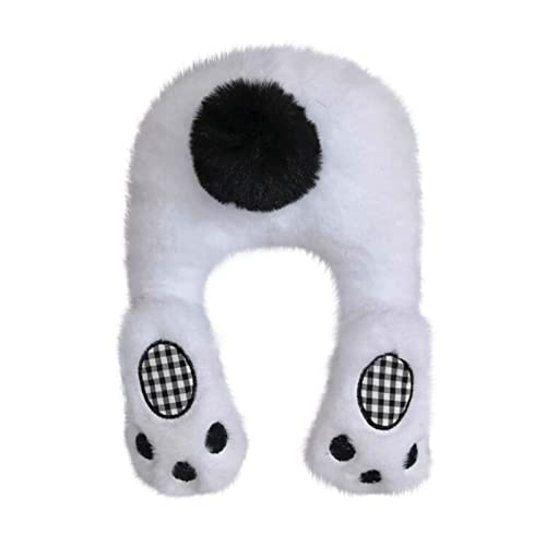 イースター装飾花輪スーツ白の格子縞のウサギのお尻ウェルカムドアの装飾春の屋外の家の壁の漫画の装飾 Dish Towel Hook (White, One Size)