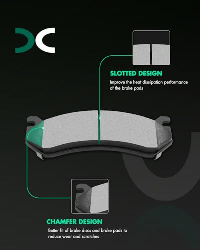 Image of SCITOO D784 D785 Front Rear Semi-Metal Brake Pads Sets Fit For Chevrolet 1999-2013,For GMC 1999-2013,For Hummer 2003-2009