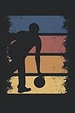Bowling Retro Bowler Notizbuch (liniert) Vintage Bowlingkugel