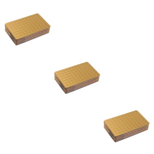 Abaodam 3St Kartenspielen pokerkarten Spielkarten romme-Karten Playing Cards Bridge Karten 52 Deck Zeltstangenverbinder Pokerkarte aus Papier Kartenspiel Spielen nachts Metall Schachbrett