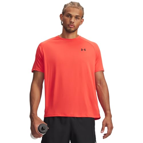 Under Armour Men's Tech 2.0 Short-Sleeve T-Shirt, (692) Venom Red / / Black, S